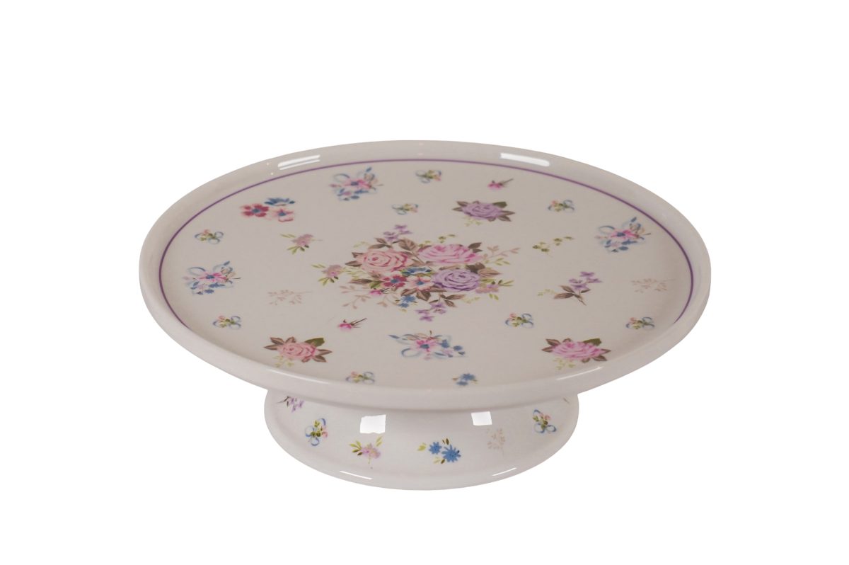 FLORA Cakestand with server Porcelain