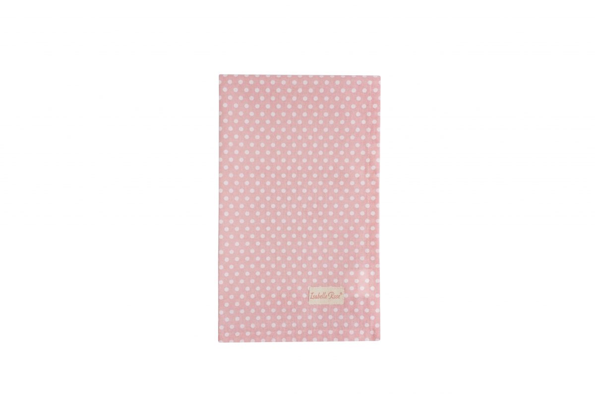 Pink polks table runner