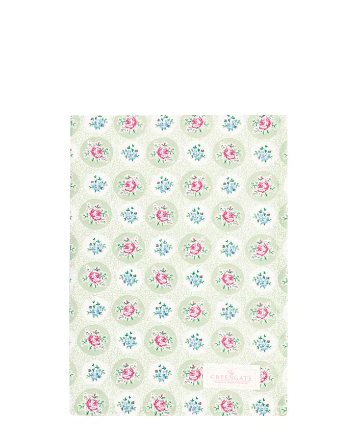 Tea towel Elle sage green