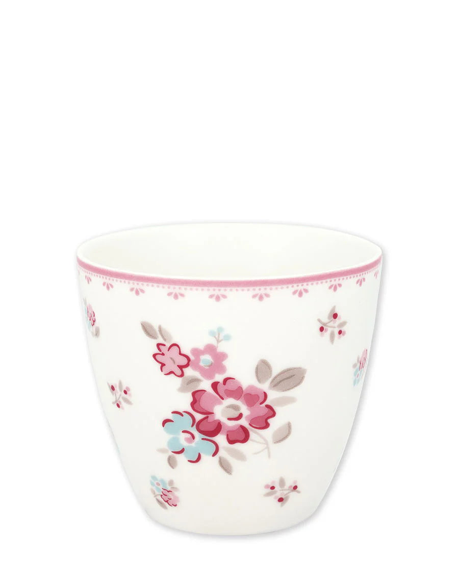 Elba white latte cup