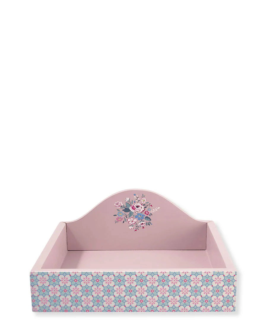 wooden napkin tray