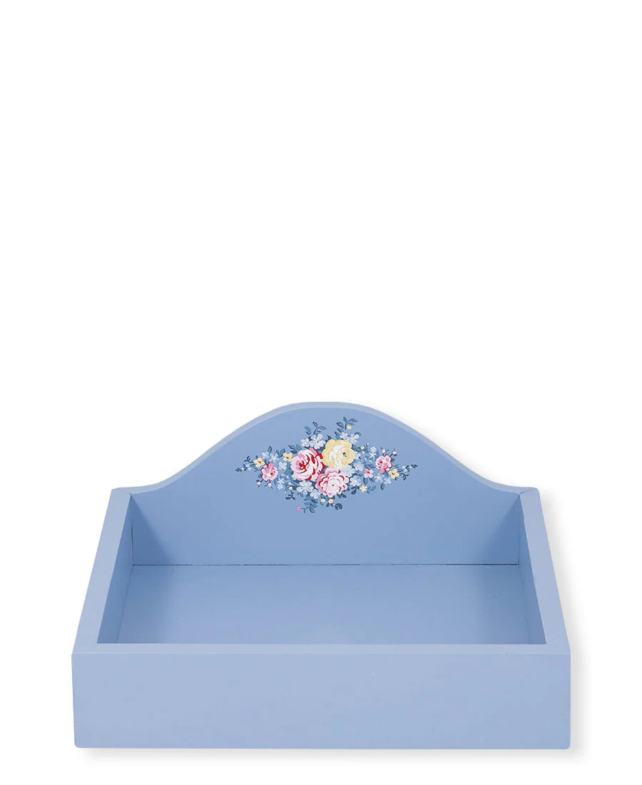 Tray Laura dusty blue for napkins