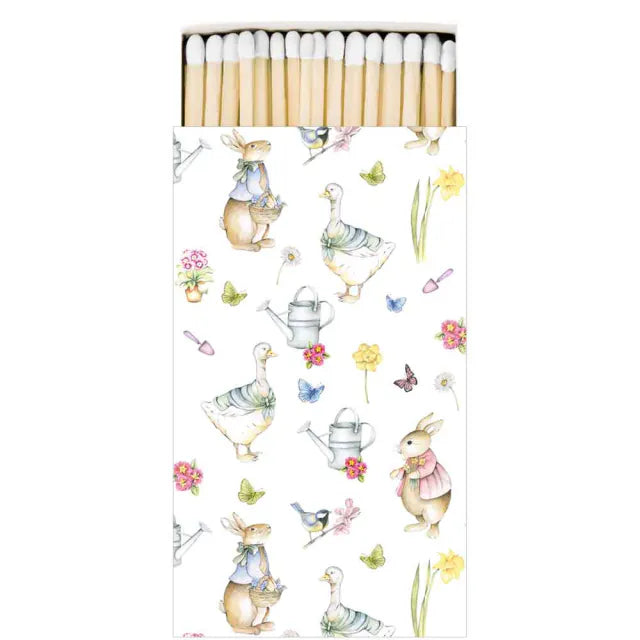 Matches Easter garden