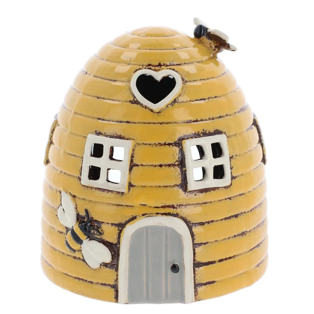 Bee tealight ceramic house