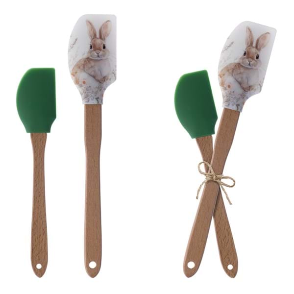 SET of 2 SILICONE CREAM SCRAPER