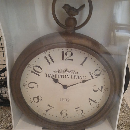 Iron clock Bird