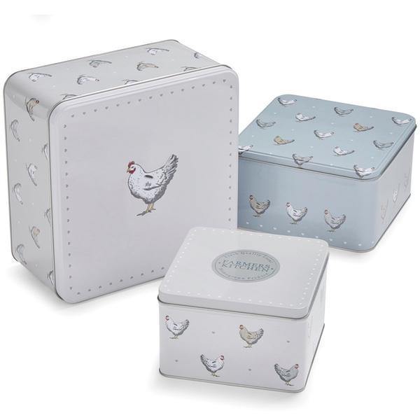 Stylish Cake Tins - Set of 3 Farmers Kitchen design