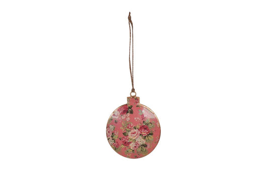 Hanging metal bauble Roses Isabelle Rose