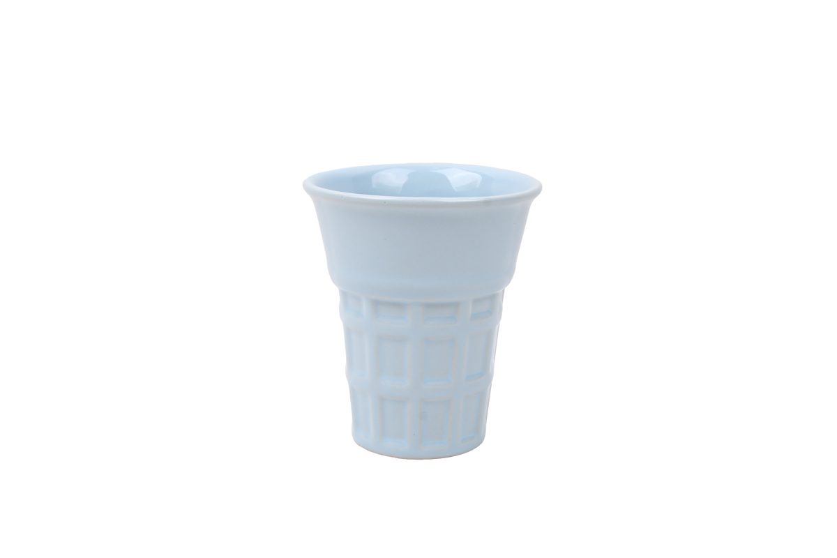 Ice cream cup pastel blue