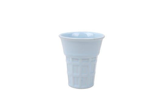 Ice cream cup pastel blue