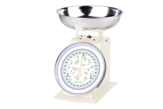 Beautiful retro kitchen scale Forget me beige