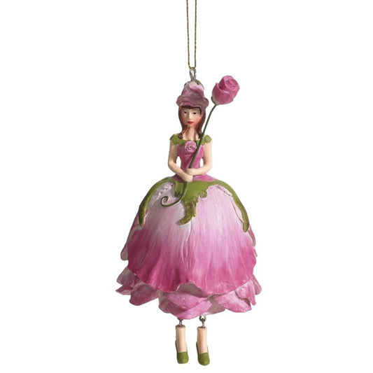 Hibiscus pink rose girl hanging