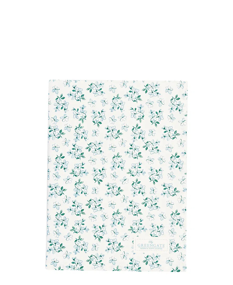 Tea towel Alaia white pale blue