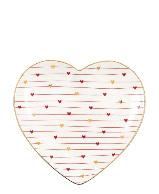 Heart  dessert plate