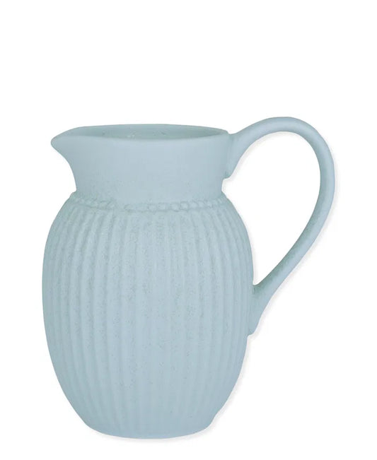 Vintage blue milk jug