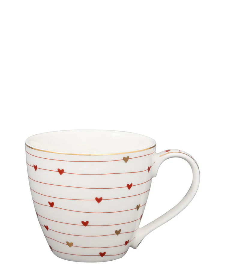 Heart Mug with the heart saucer