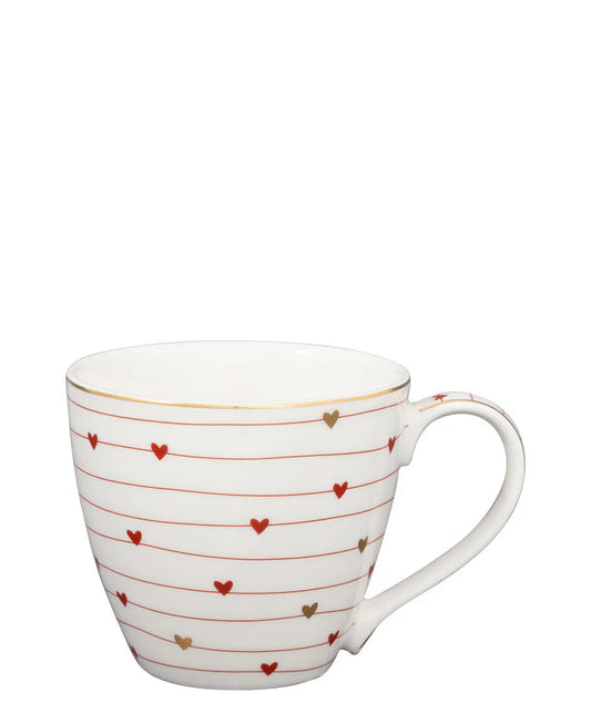 Heart Mug with the heart saucer