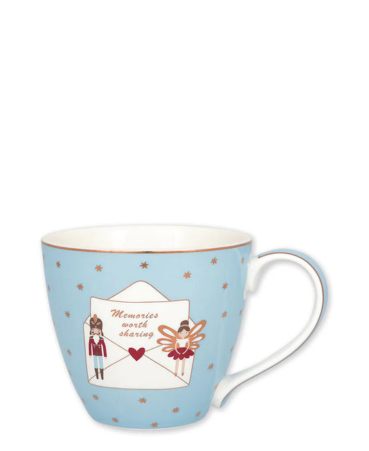 Christmas letter mug