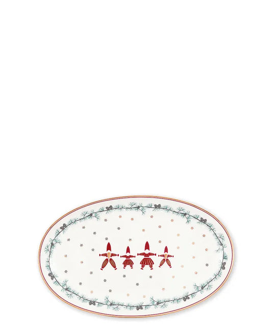 Pixie oval dessert plate