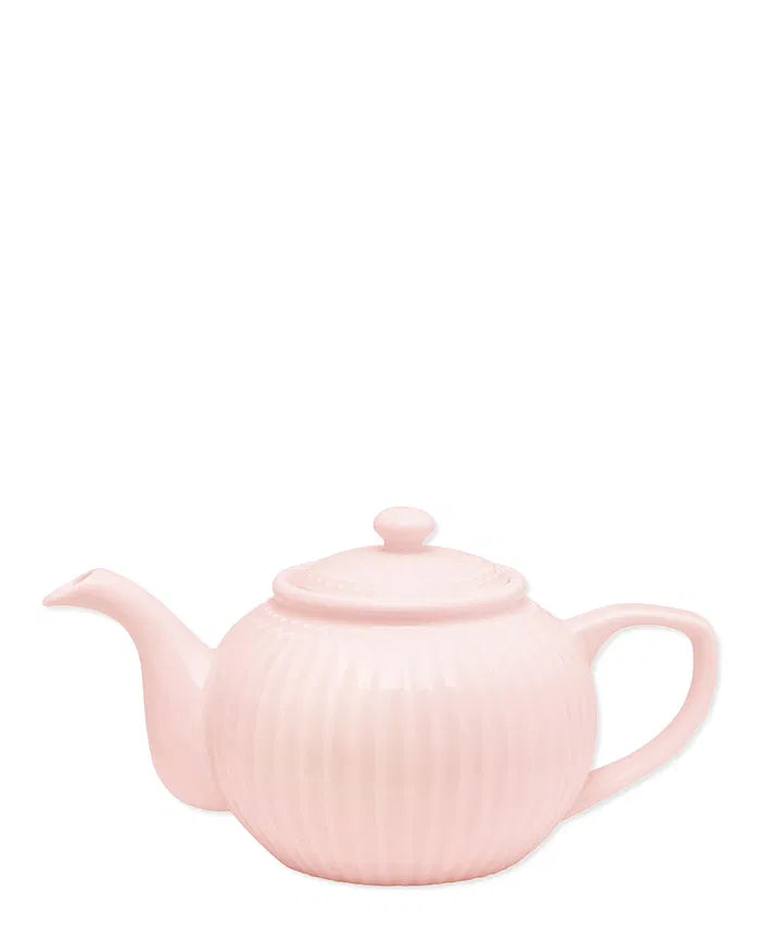 Pale pink teapot