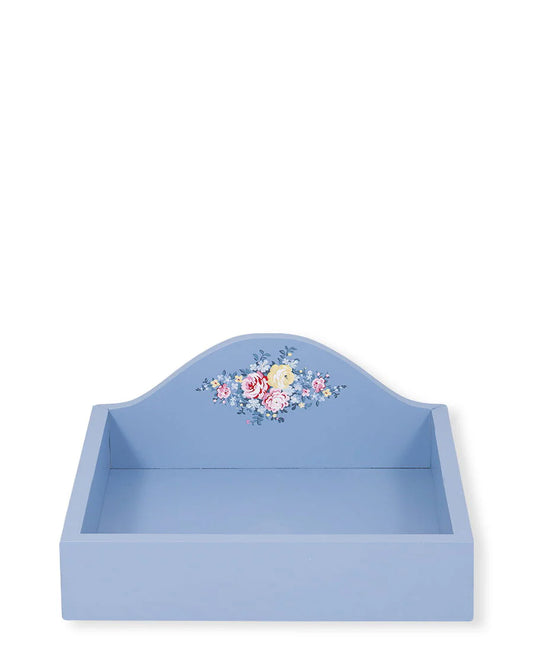 Tray Laura dusty blue for napkins