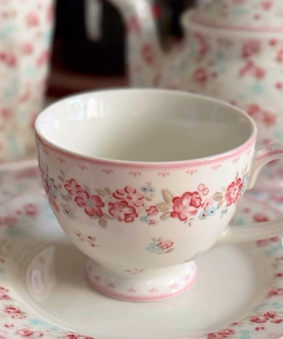 Pink rose large cup