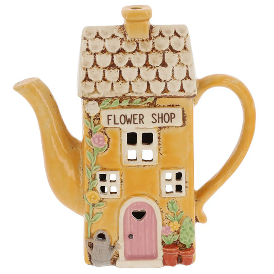 Coffee pot tealight house